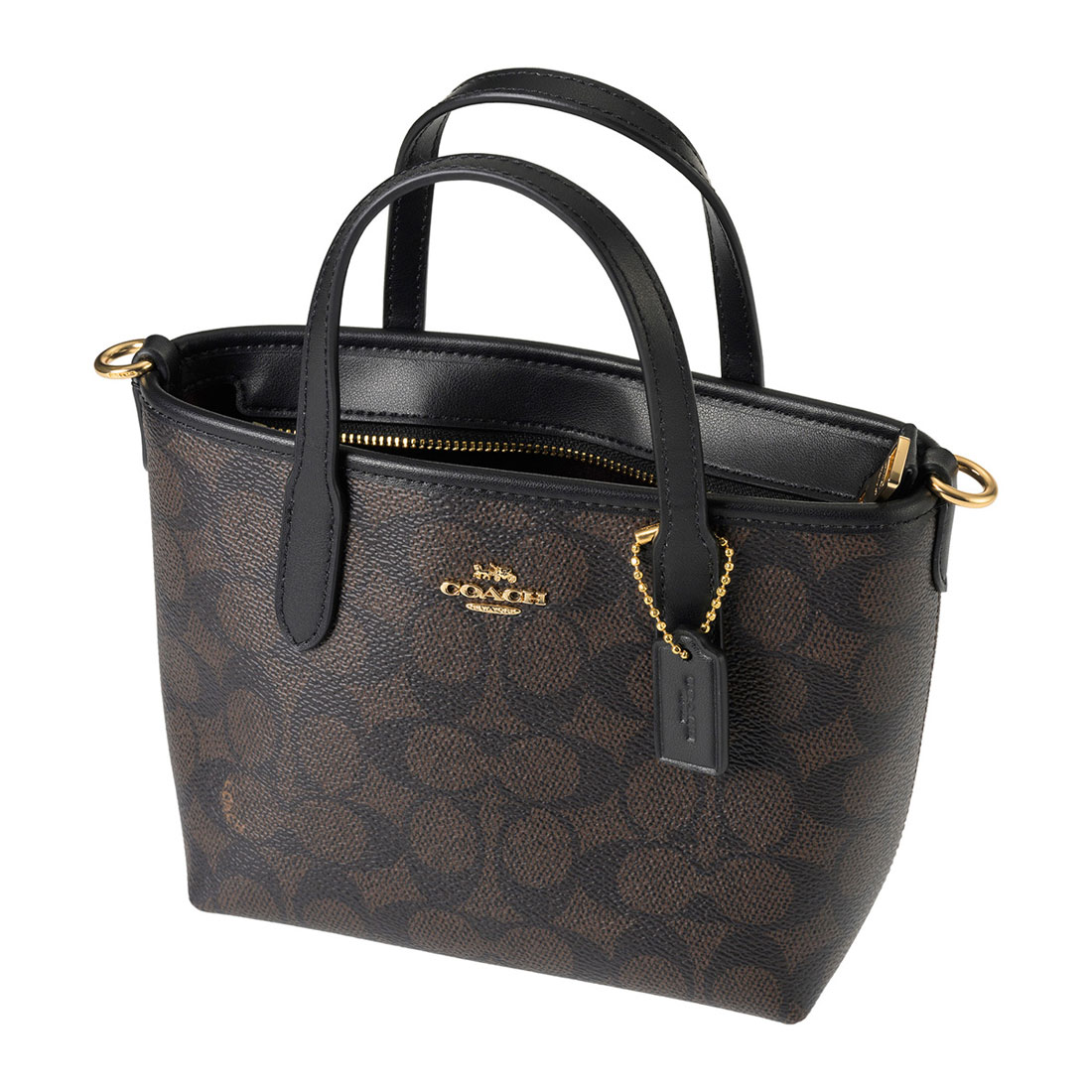 【COACH】コーチ シティ ミニ トート バッグ・シグネチャー Coach】シティ ミニ トート バッグ・シグネチャー キャンバス