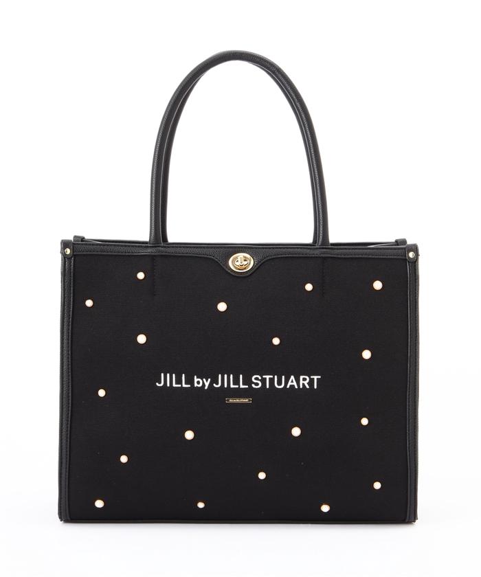 ☆送料・関税込☆JILL BY JILLSTUART☆ロゴレタリング バッグ☆ 送料無料] JILLSTUART レザーロゴレタリングトートバッグ