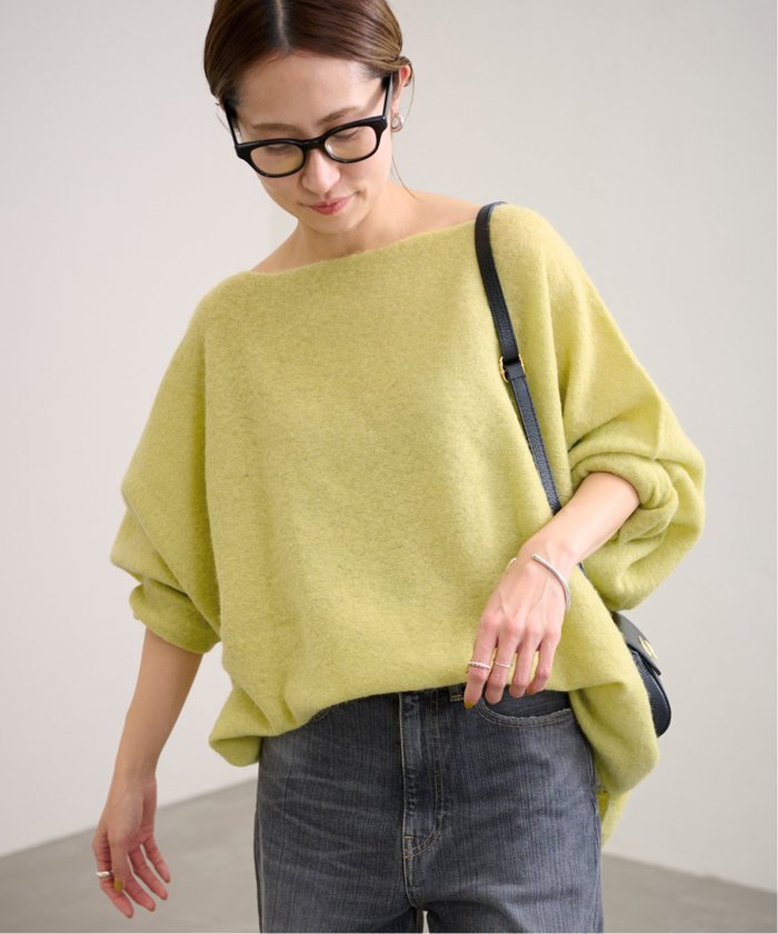 セール 30%OFF】ベビーアルパカ混ドルマンニュアンスプル