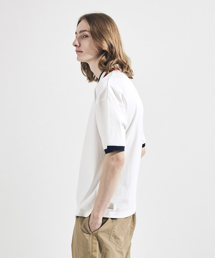 クーポン】【セール 30%OFF】TRICOLOR COLLAR BIG POLO SHIRT