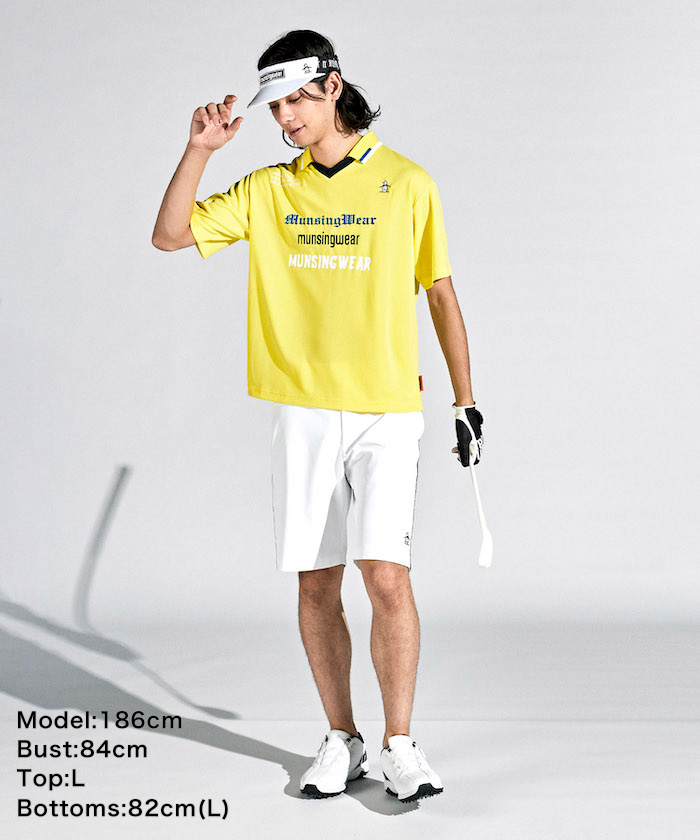 munsingwearマンシングウェアENVOYロングスリーブシャツイエローM munsingwearマンシングウェアENVOYロングスリーブシャツイエロー
