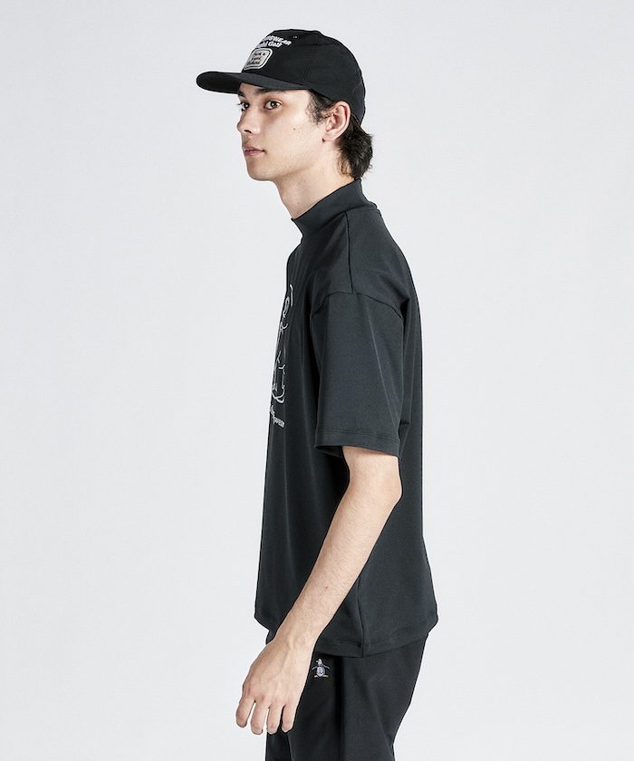 Munsingwearフード付き黒スウェットシャツ