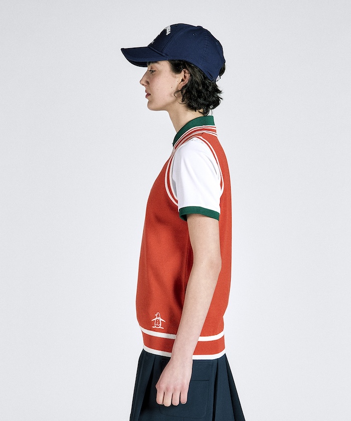 MUNSINGWEAR マンシングウェア ハイネック ニットベスト コンビフード Munsingwear ビックペンギンニットベスト -デサントストア