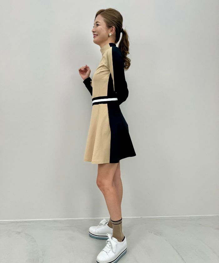 【美品】LANVIN SPORT 青 ジップアップ ワンピース セール 40%OFF】【WEB限定】長袖UVワンピース(506739855
