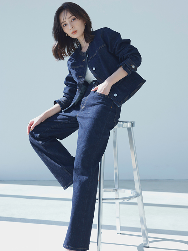 パンツ anuans wide leg denim Wide leg denim