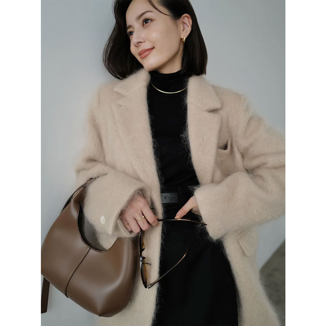 アニュアンス anuans モヘアシャギーテーラードジャケット アニュアンス anuans モヘアシャギーテーラードジャケット