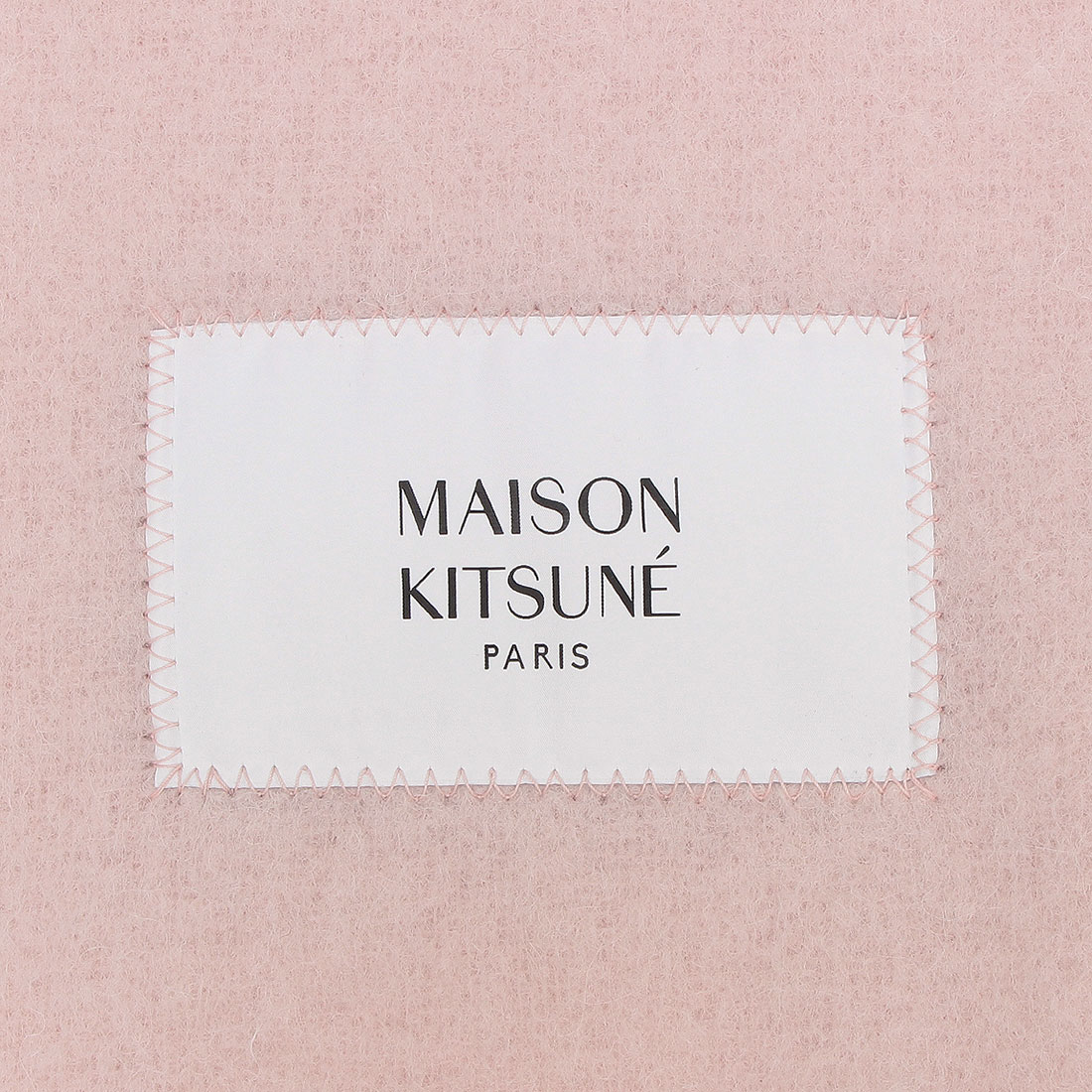 メゾンキツネ MAISON KITSUNE マフラー ベビー アルパカ ピンク メゾンキツネ MAISON KITSUNE マフラー ベビー アルパカ ピンク