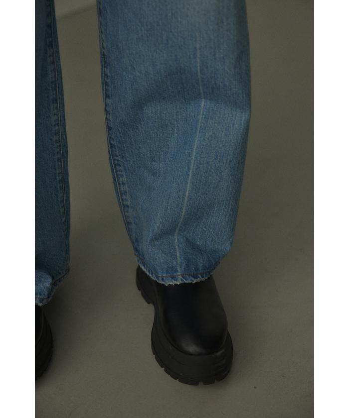 K*様 blackbymoussy loose straight crash d BLACKBYMOUSSY loose straight crash denim