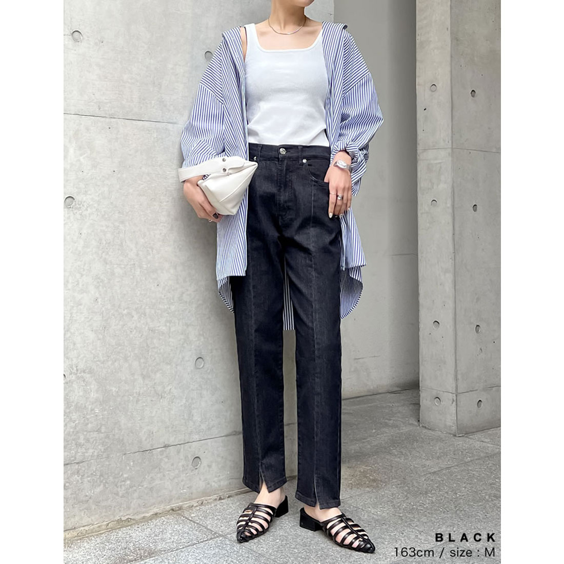 金子麻貴さん着用][低身長/高身長サイズ有]センタースリット