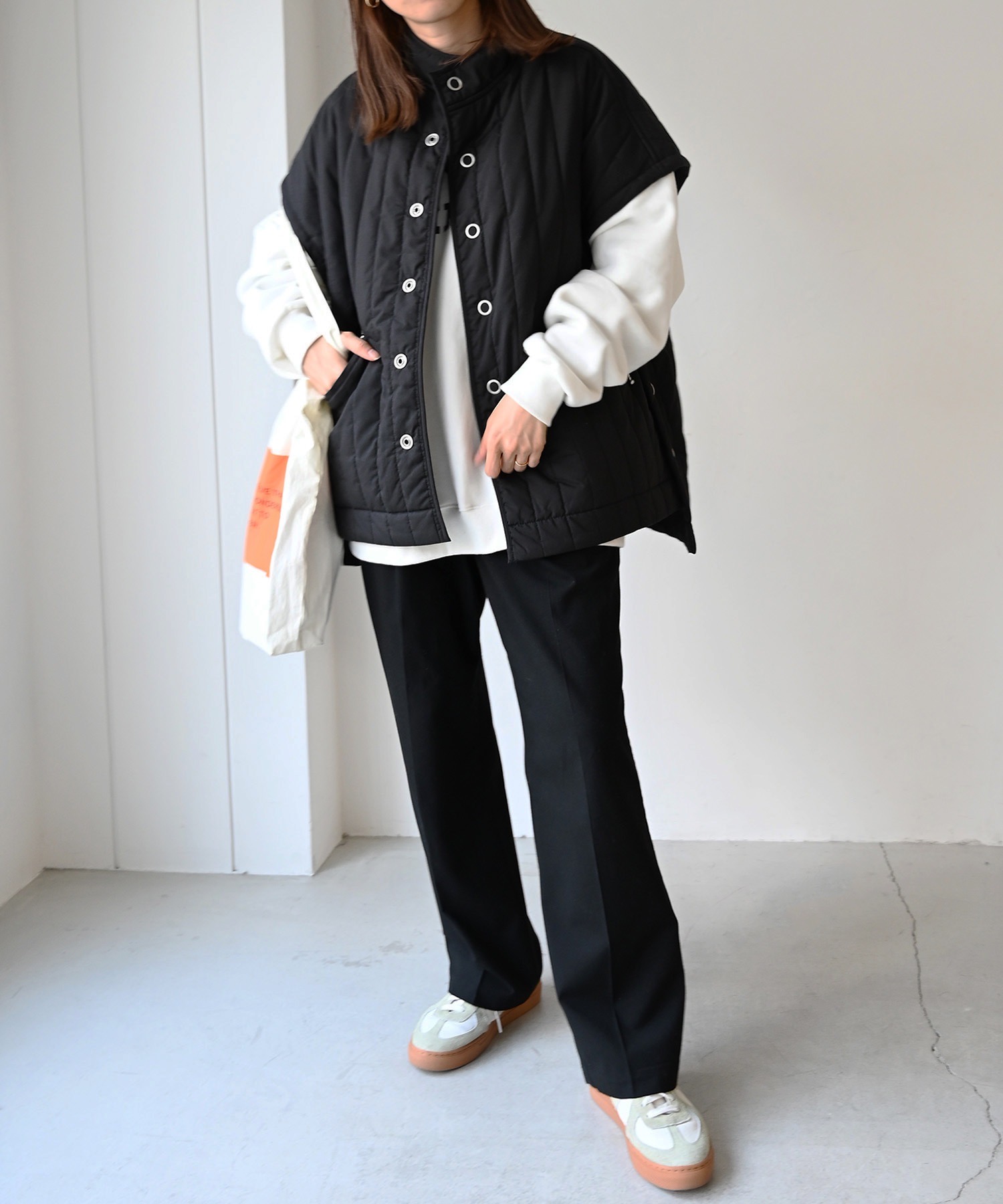 CANAL JEAN RED CHOP WORKS キルティングベスト キャナルジーン CANAL JEAN RED CHOP WORKS(レッドチョップ