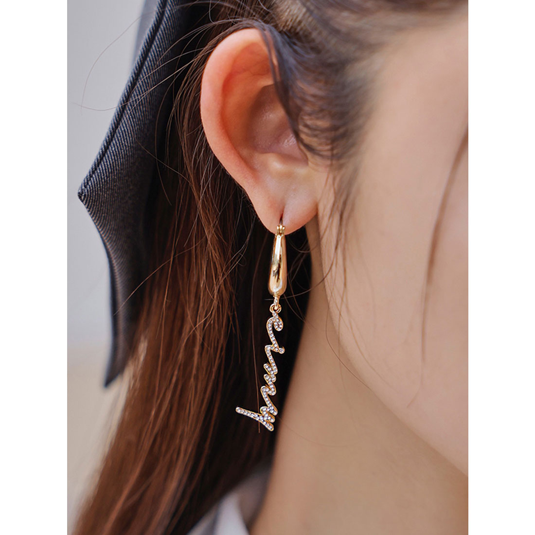 セール】ドロップストーンピアス（ピアス（両耳用））｜eimy