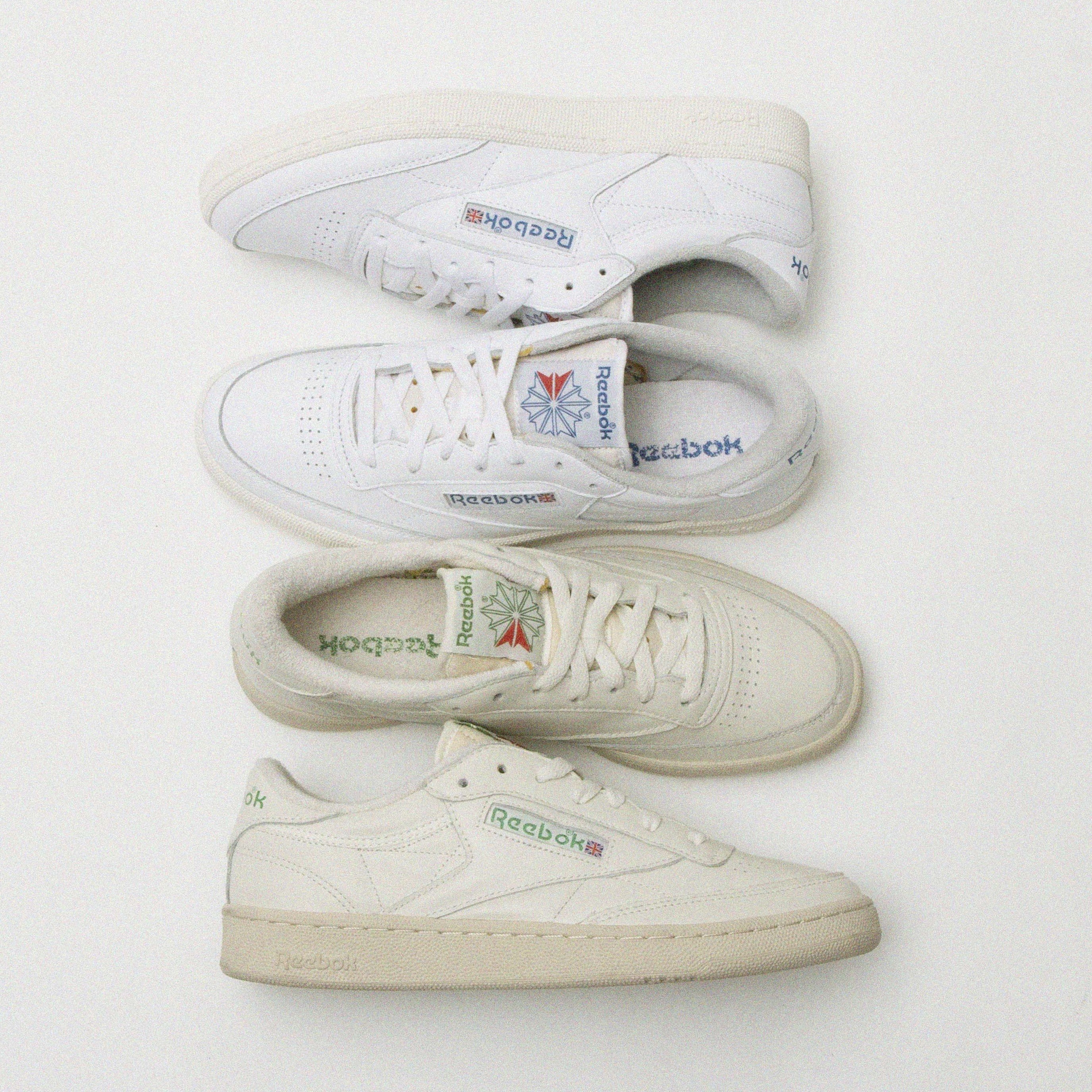 【Reebok】◆クラブC85ビンテージ-イエロー グリーン◆GY7199◆ クラブシー 85 ヴィンテージ / CLUB C 85 VINTAGE （トップ