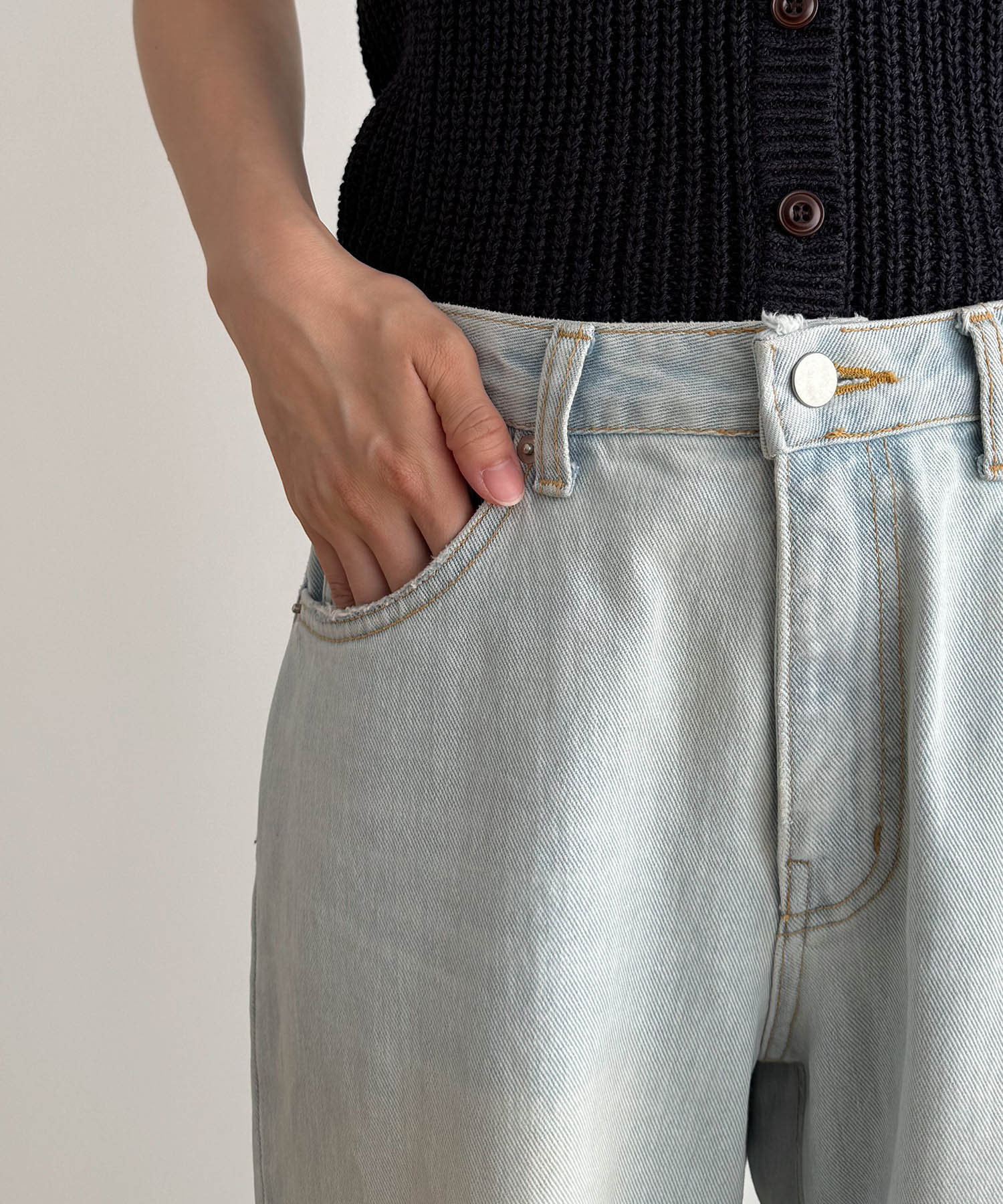キャナルジーンCANAL JEAN El mar(エルマール)バギーデニムパンツ キャナルジーン CANAL JEAN El mar(エルマール)バギーデニム