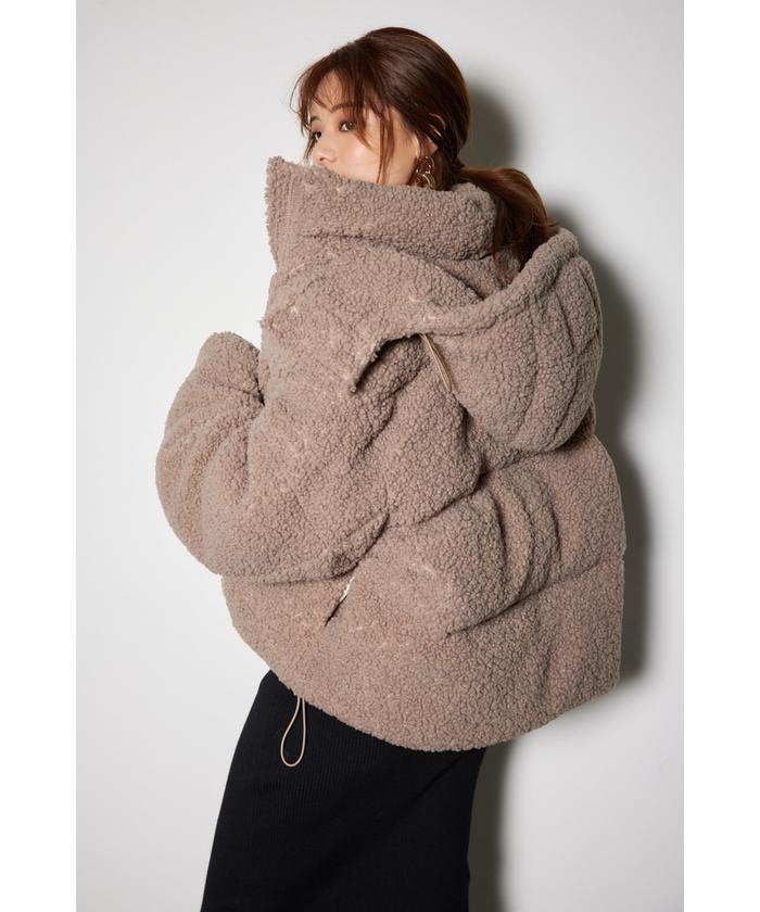 セール40%OFF】フード付きショートボアダウンジャケット
