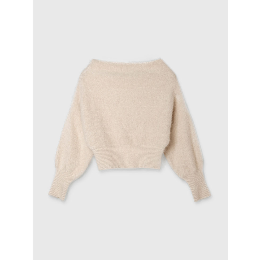 ラクーンフォックスオフショルニットプルオーバー(F LIGHT BEIGE