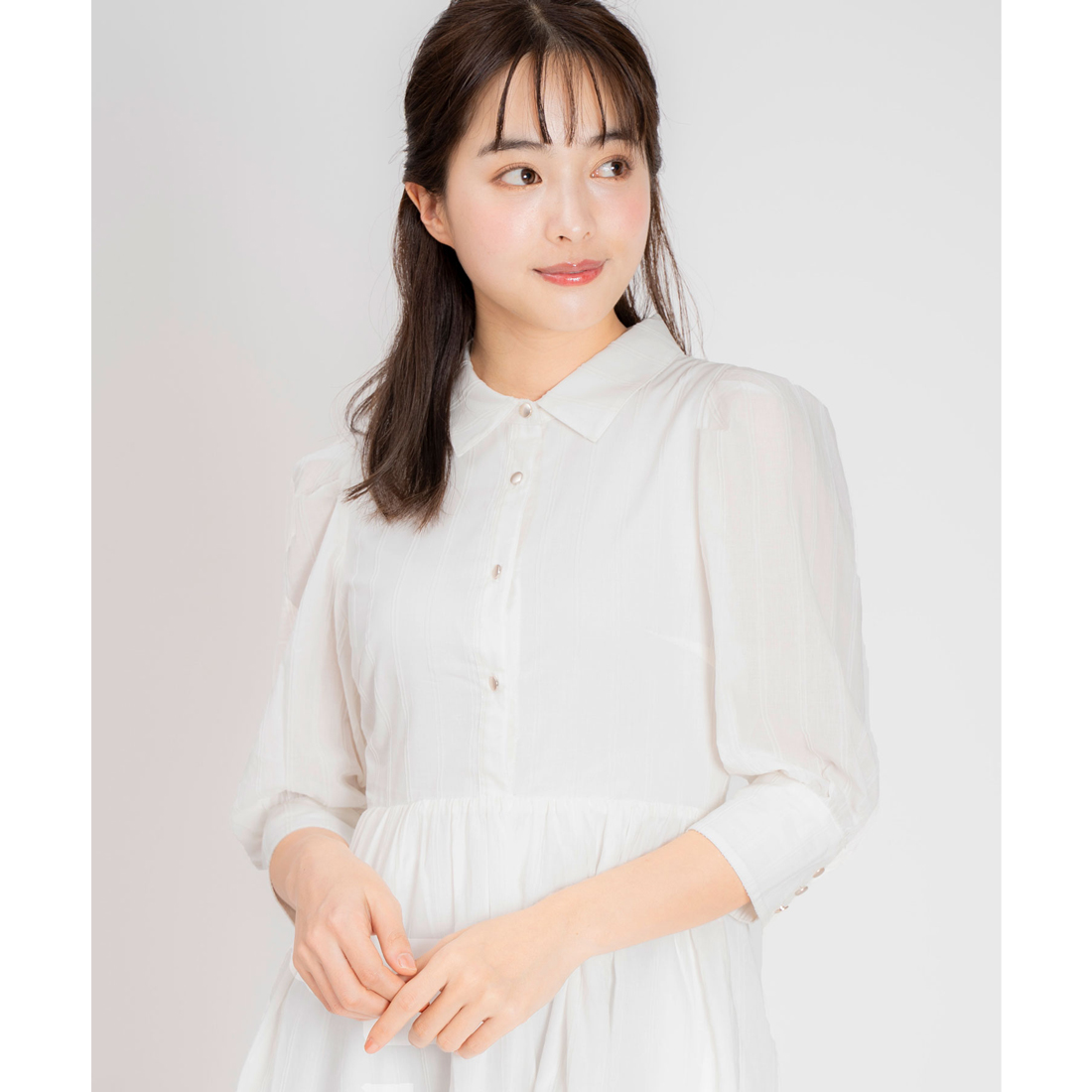セール 70%OFF】ノエラ Noela フロッキーストライプワンピ
