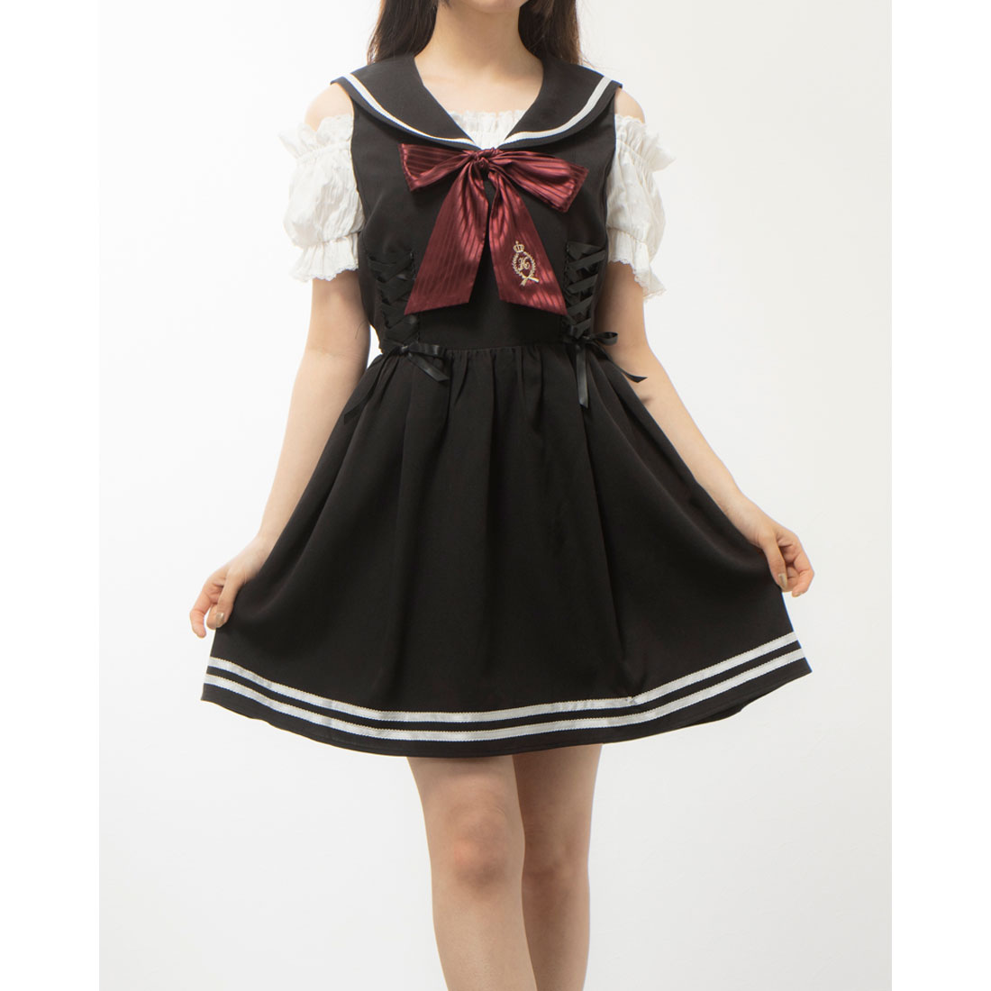 新品未使用♢﻿シークレットハニー♡激カワセーラーコート♢﻿格安最終セール シークレットハニー Secret Honey セーラー襟セットアップ