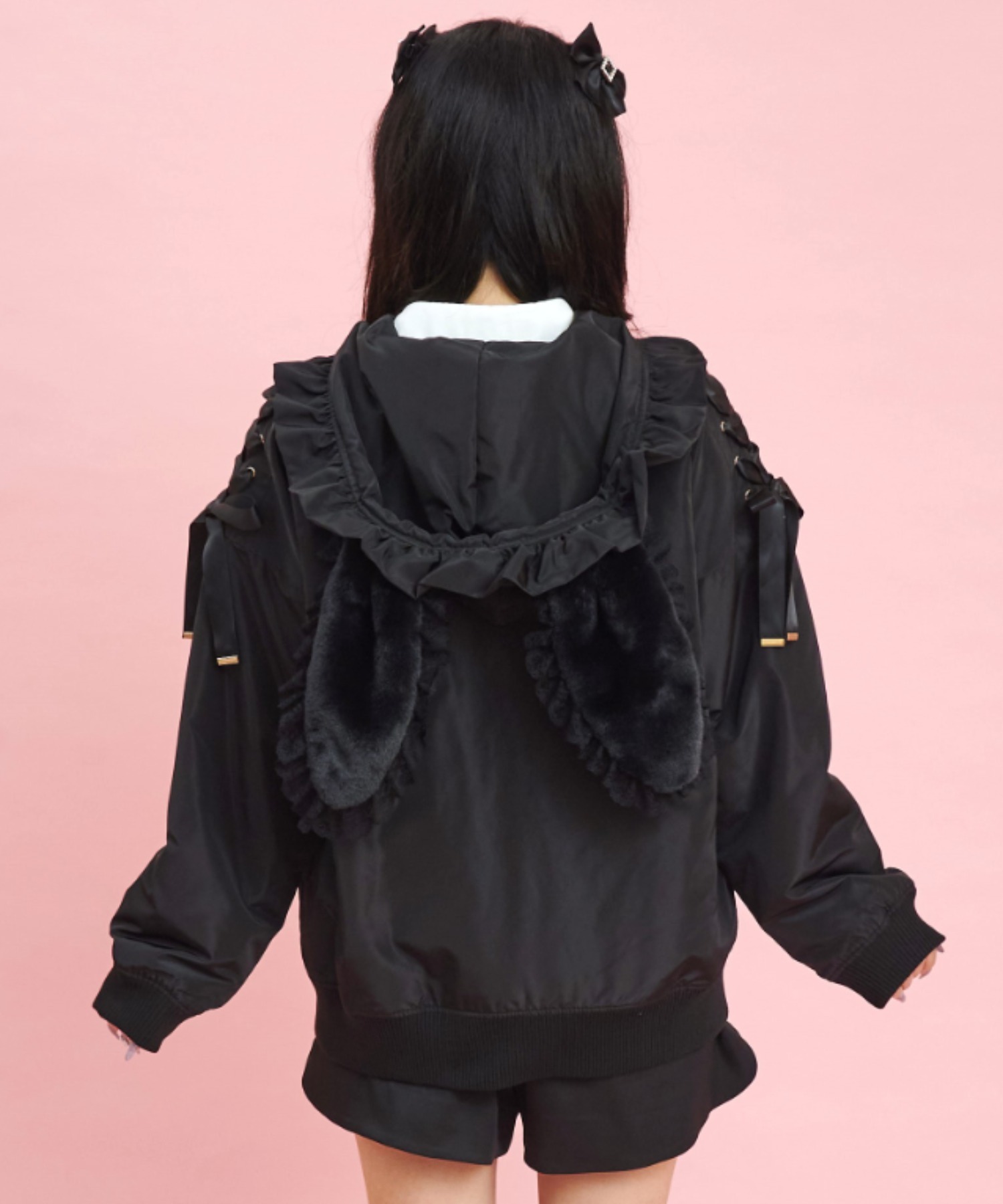 シークレットハニー Secret Honey ファーうさ耳中綿入りブルゾン