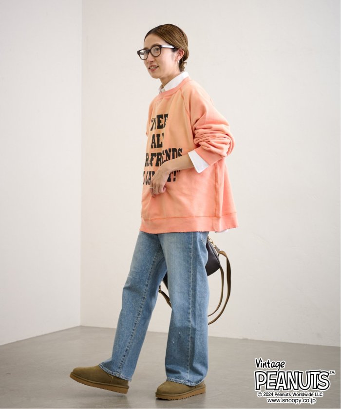 MEAN MACHINE AGE 別注PEANUTS VTG CREW スウェット CHARLIE MEAN MACHINE AGE 別注PEANUTS VTG CREW スウェット CHARLIE