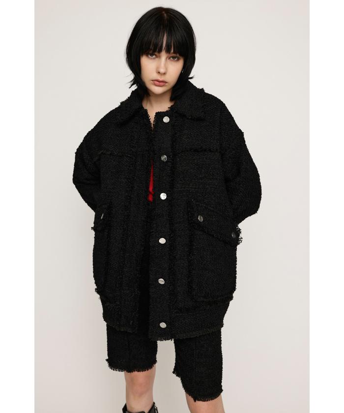 SLY cow ジャケット SLY（スライ）の「COW BOA OVER SIZE B-3/カウボアオーバー