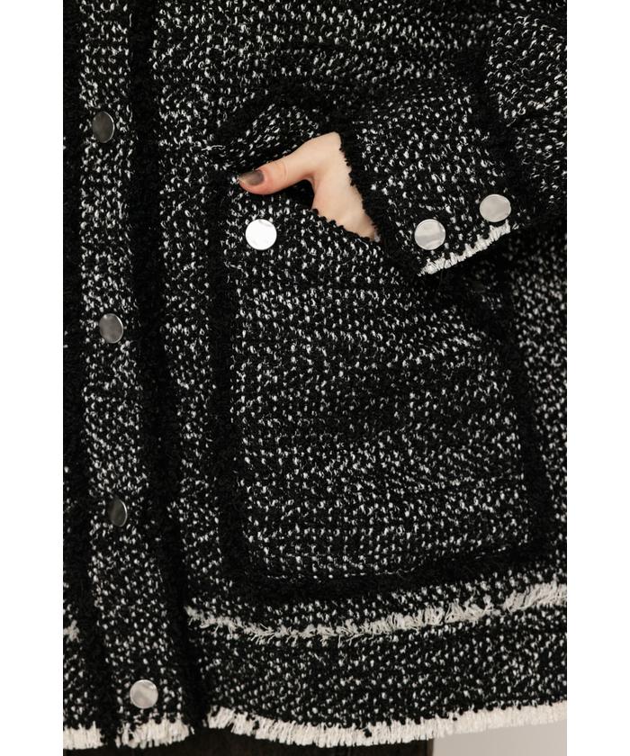 セール】CUT OFF TWEED OVER ブルゾン(507586442) | スライ(SLY