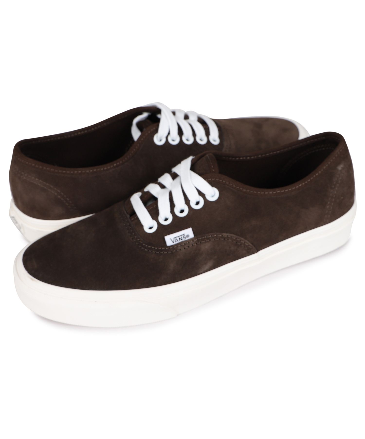 VANS スニーカー オーセンティック AUTHENTIC ブロックブラウン VANS バンズ スニーカー AUTHENTIC CANVAS SUEDE BLOCK BROWN