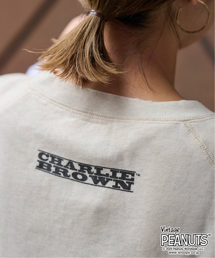 MEAN MACHINE AGE 別注PEANUTS VTG CREW スウェット CHARLIE MEAN MACHINE AGE 別注PEANUTS VTG CREW スウェット CHARLIE