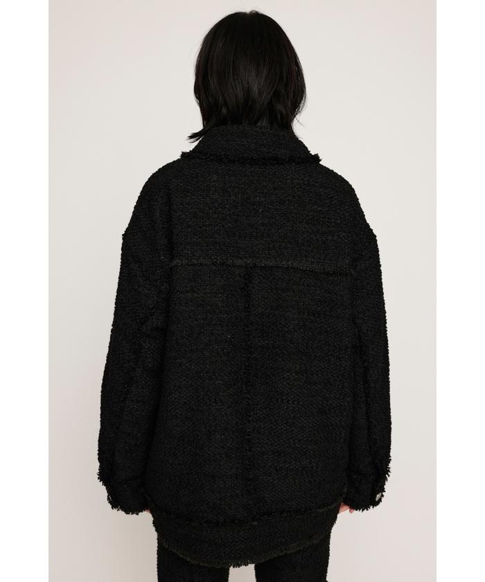 セール】CUT OFF TWEED OVER ブルゾン(507586442) | スライ(SLY