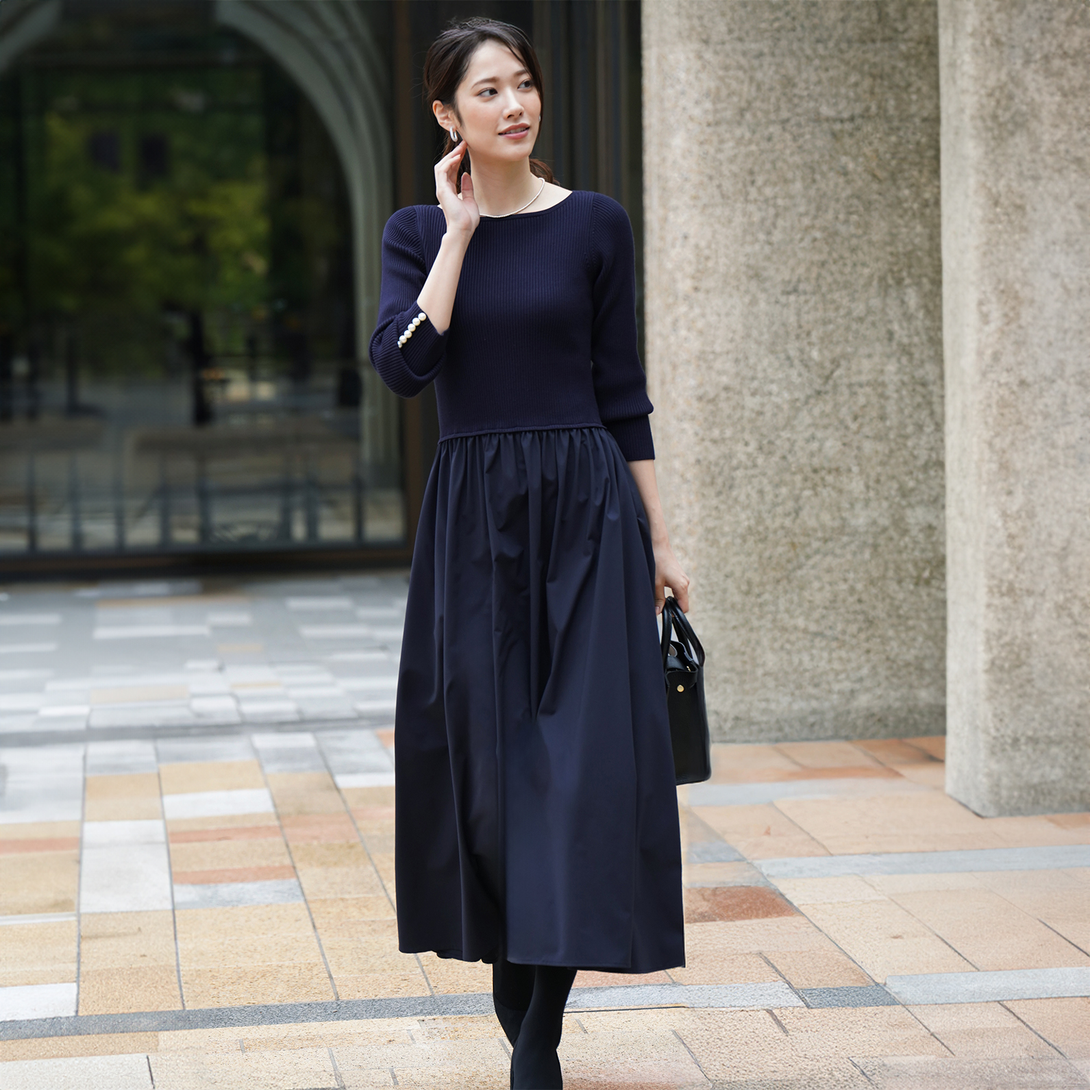 VIRINA パールフレアワンピースM