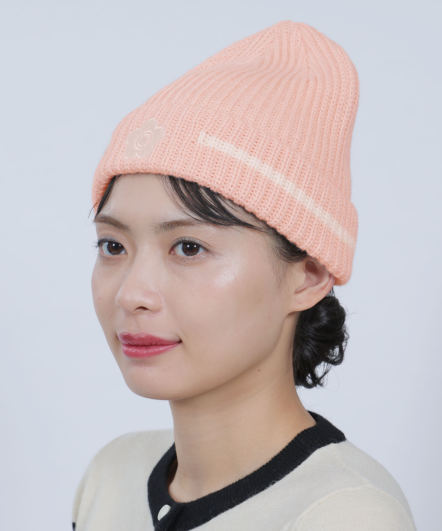 マリークワント MARY QUANT デイジーエンブロニット キャップ