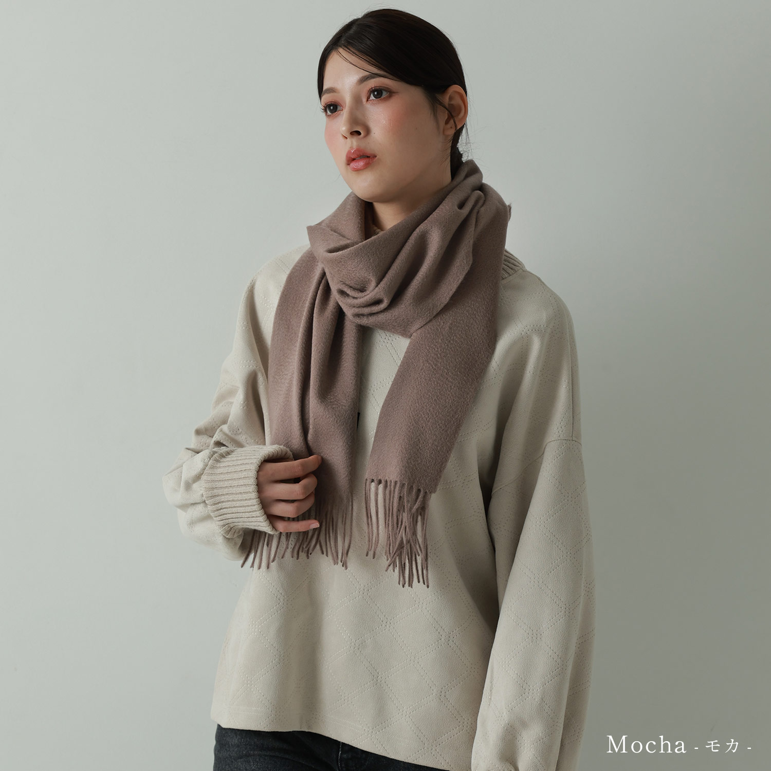 フィローモ Filomo カシミヤ100%マフラー無地(502749982 フィローモ Filomo カシミヤ100%マフラー無地(502749982