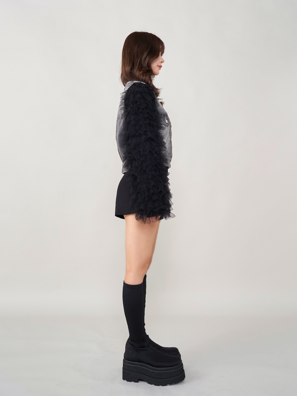 セール30%OFF】ダーリッチ Darich ボリュームチュールデニムG