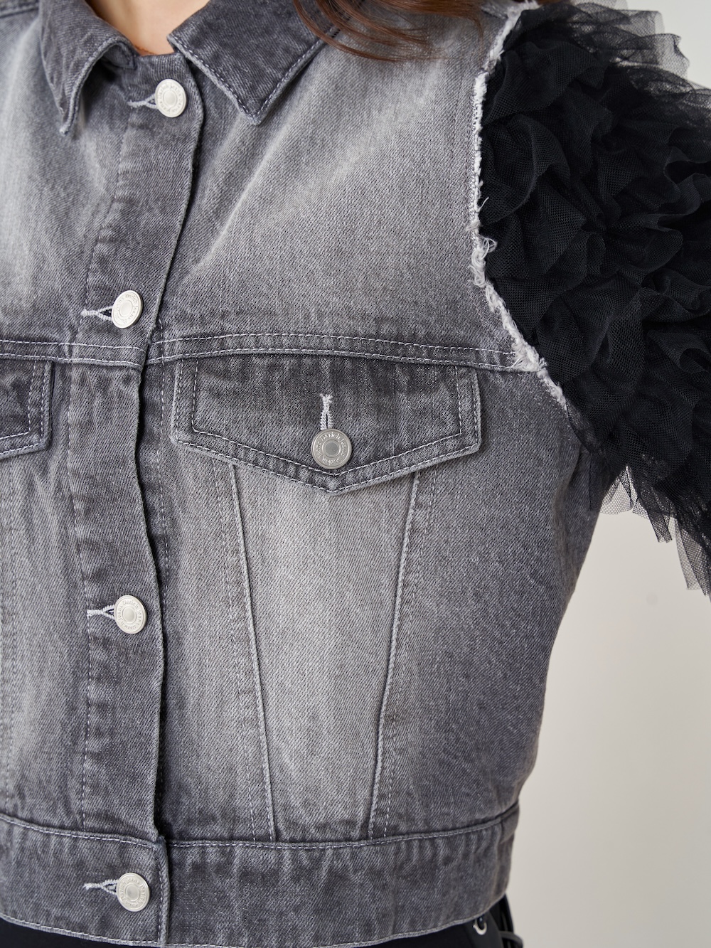 Darich ボリュームチュールデニムGジャン ダーリッチ Darich ボリュームチュールデニムGジャン （ブルー