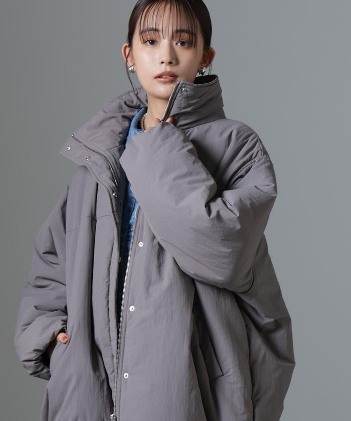 撥水加工 中綿スタンドオーバージップブルゾン(506864613