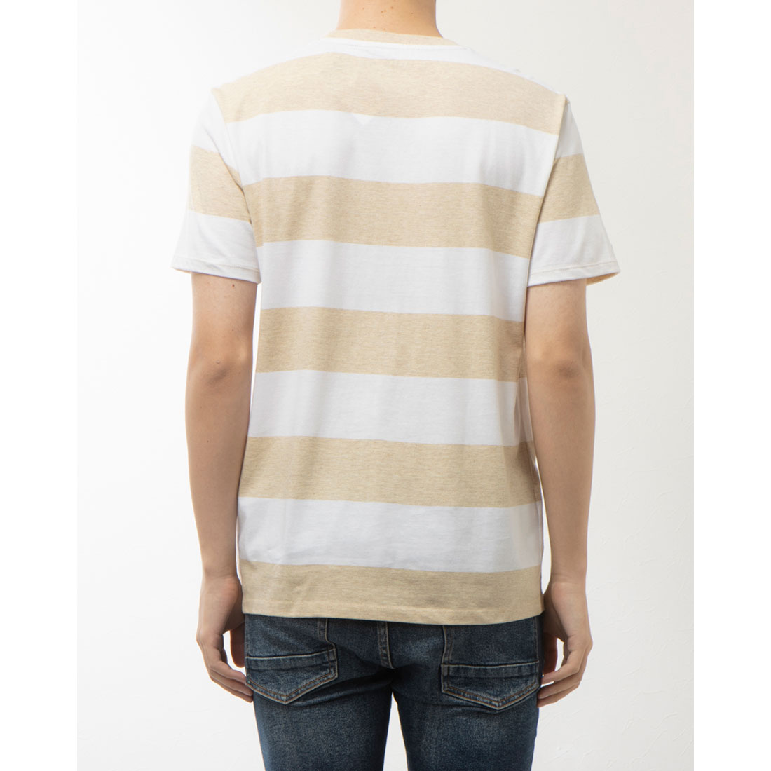 トミー ヒルフィガー TJMボールドボーダーリンガーネックTシャツ セール】モダンレギュラーボーダークルーネックTシャツ（Tシャツ