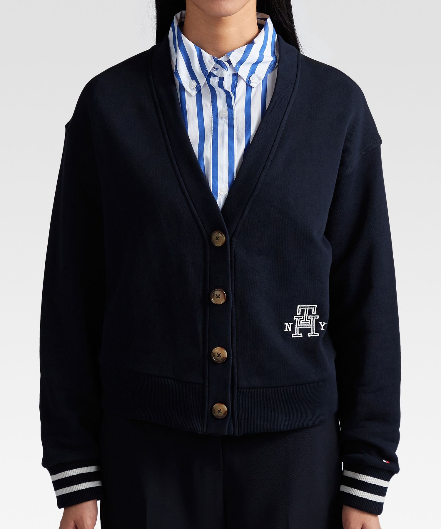 トミー ヒルフィガー   REG VARSITY IMD NY CARDIGAN （マルチ） クーポン】【セール 10%OFF】トミー ヒルフィガー TOMMY