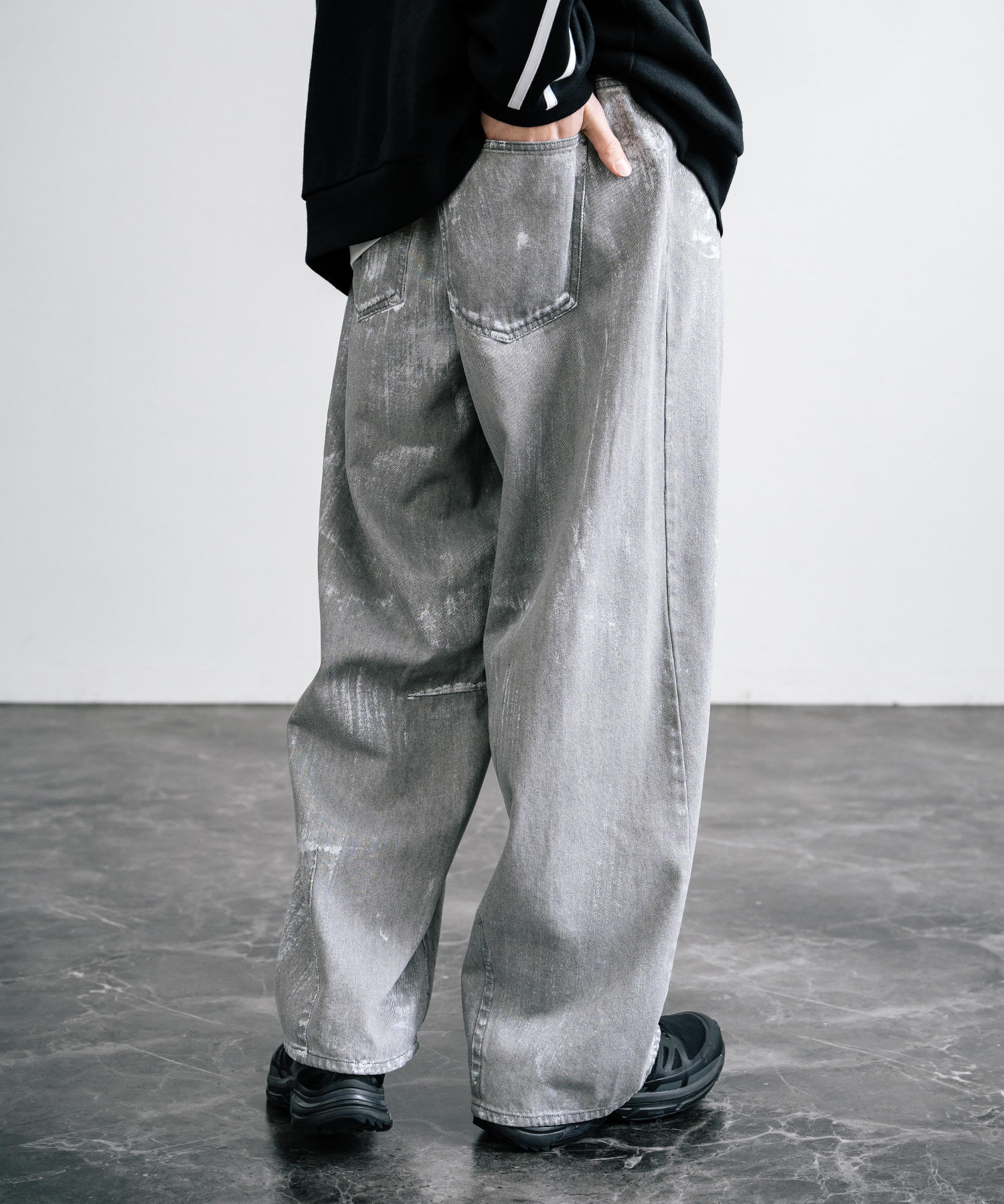 galliano プリントデニム　ホワイトパンツ　ストレート CONEデニム ワイドパンツ（デニムパンツ） | DRESSTERIOR(Men