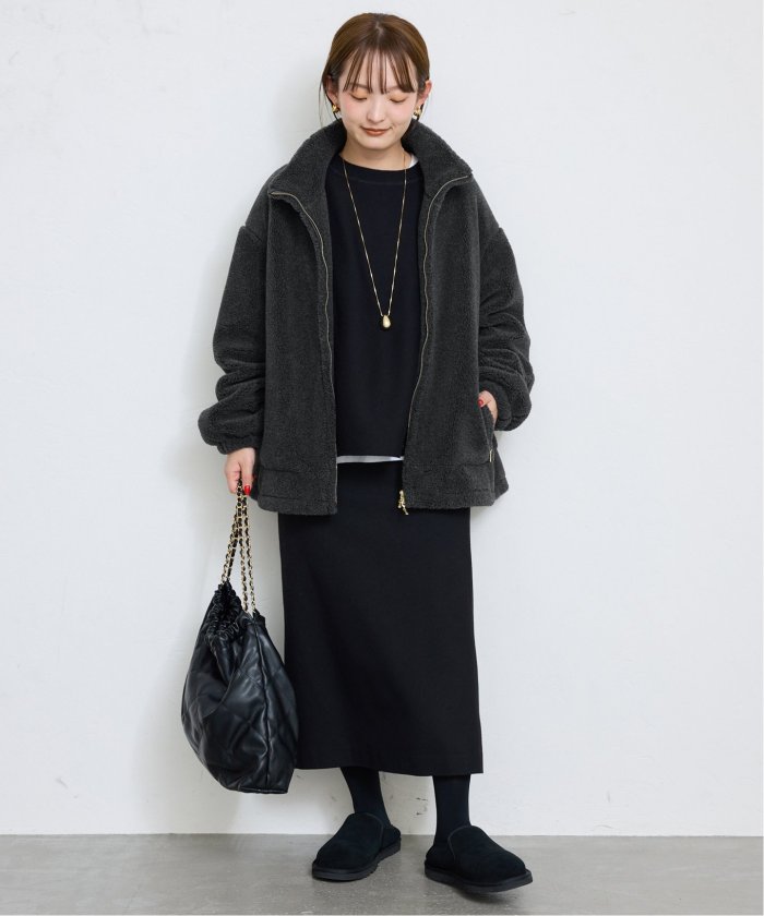 セール 30%OFF】《追加》ウール混ボアスタンドコクーンブルゾン セール 30%OFF】《追加》ウール混ボアスタンドコクーンブルゾン
