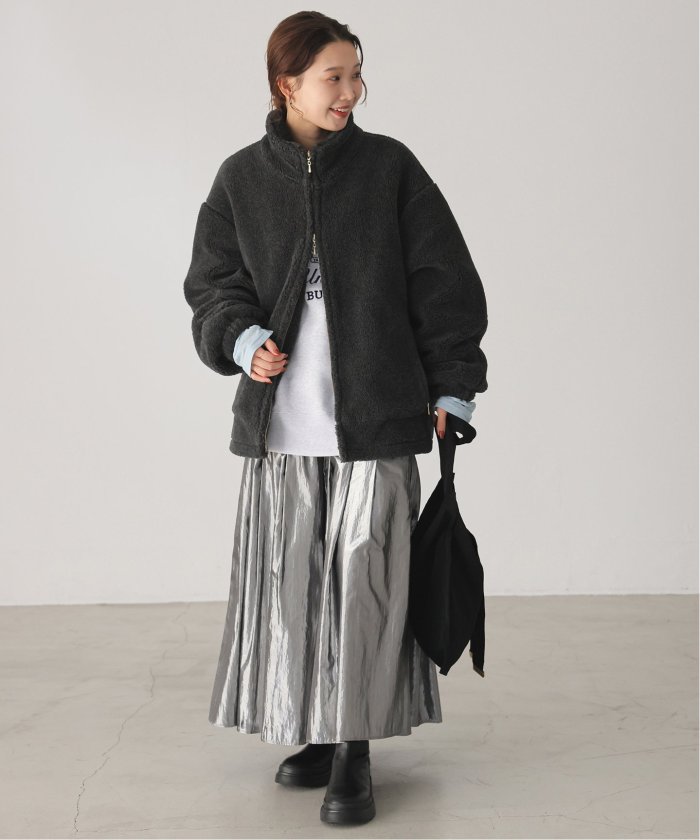 セール 30%OFF】《追加》ウール混ボアスタンドコクーンブルゾン セール 30%OFF】《追加》ウール混ボアスタンドコクーンブルゾン