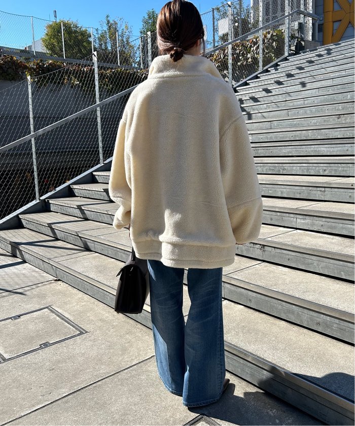 セール 30%OFF】《追加》ウール混ボアスタンドコクーンブルゾン セール 30%OFF】《追加》ウール混ボアスタンドコクーンブルゾン