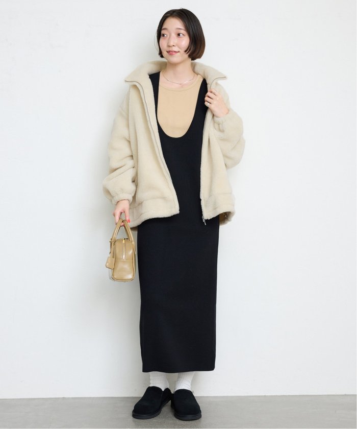 セール 30%OFF】《追加》ウール混ボアスタンドコクーンブルゾン