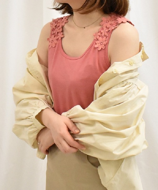 専用　レース襟のタンクトップ.作家様カゴバッグ2点 楽天市場】【10%OFF】 D*g*y レディース タンクトップ 衿レース