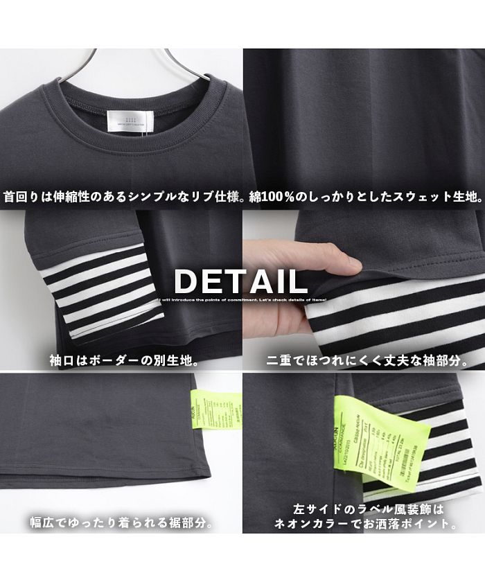 ワンフォークロージング 1111clothing トップス ロンt