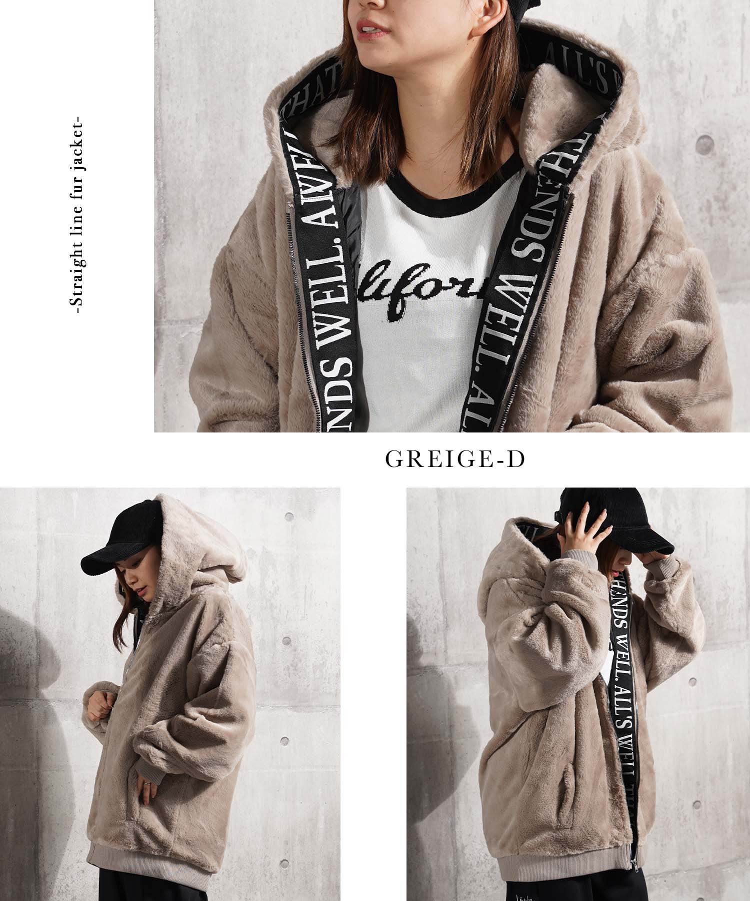 ワンフォークロージング 1111clothing ミンクタッチ ファー ワンフォークロージング 1111clothing ミンクタッチ ファー
