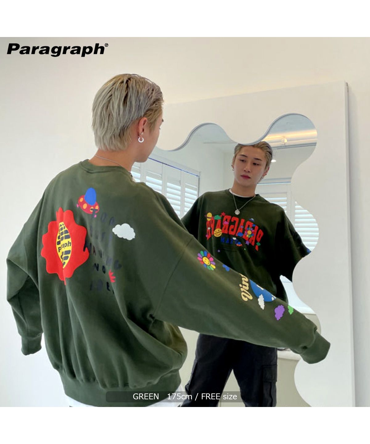Paragraph ウォッシュド加工 パラグラフ スウェットTシャツ 新品未開封 楽天市場】パラグラフ(PARAGRAPH)カレッジデザインロゴ