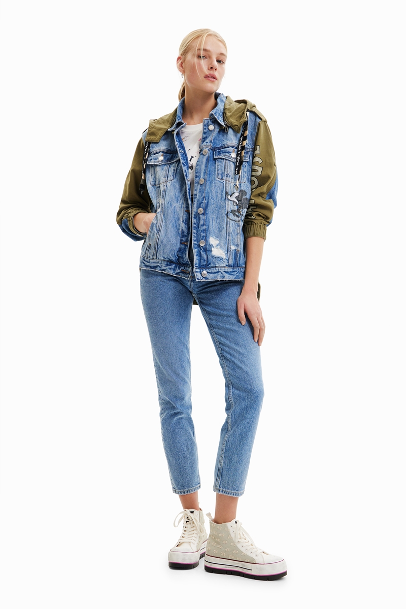 美品 Desigual デシグアル アウター フードコート モッズジャケット M ディズニー™ジャケット 女性用 I Desigual.com