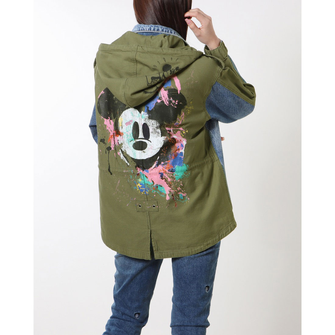 美品 Desigual デシグアル アウター フードコート モッズジャケット M 美品 Desigual デシグアル アウター フードコート モッズ