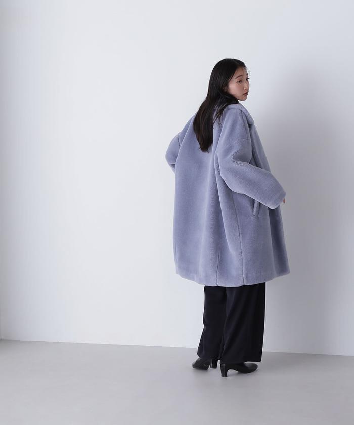 セール】ボアロングコート 24AW(506737512) | ナチュラル セール】ボアロングコート 24AW(506737512) | ナチュラル