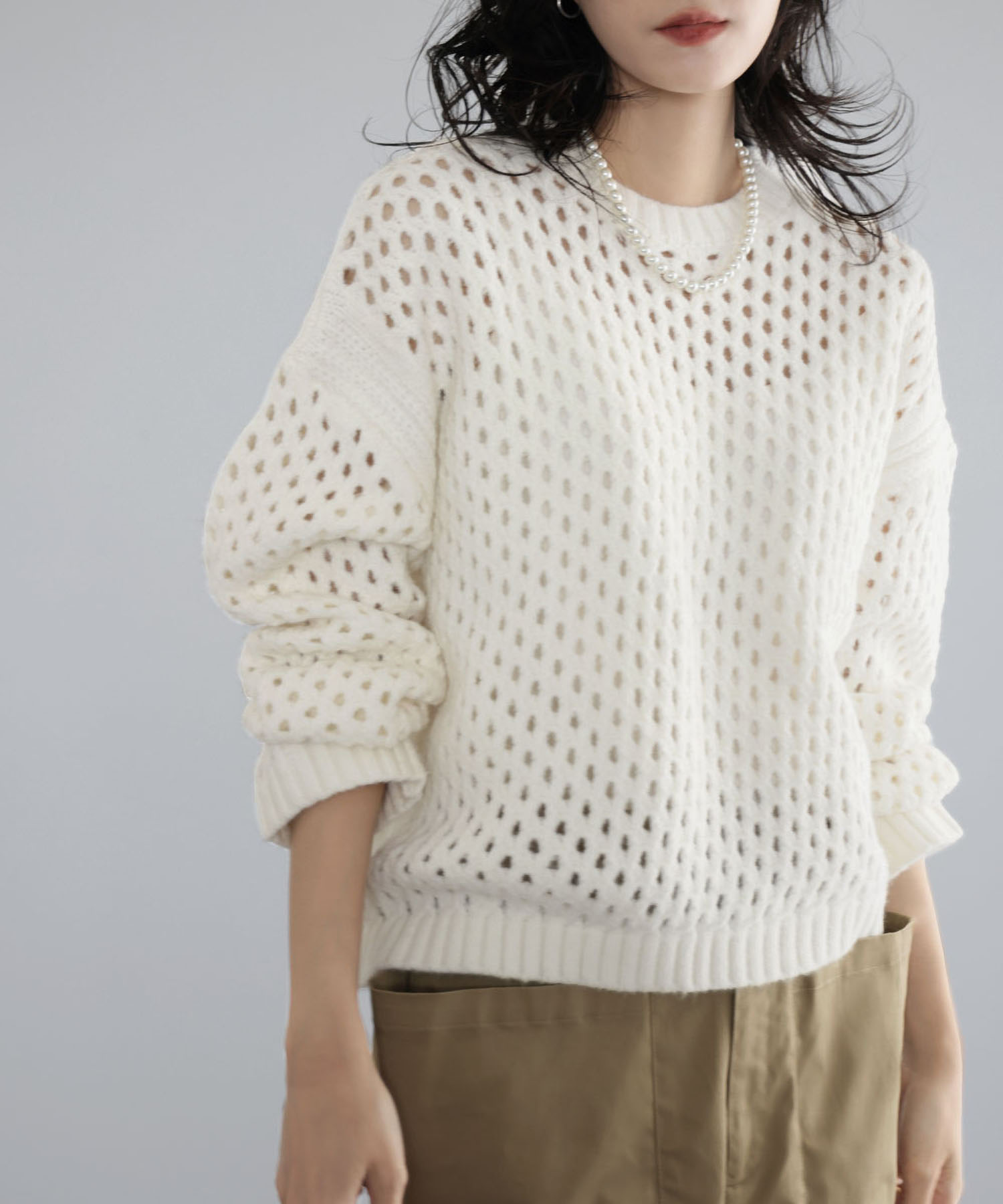 セール18%OFF】エルフランク ELFRANK ショート丈メッシュ透かし