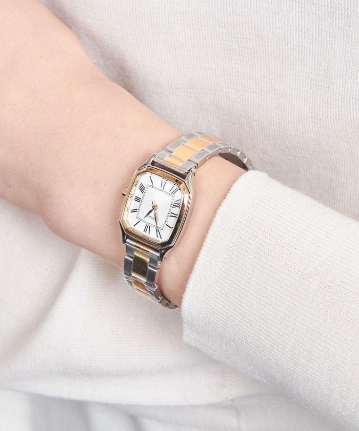 別注】＜SEIKO＞スクエア 2トーン メタル 腕時計(507555952